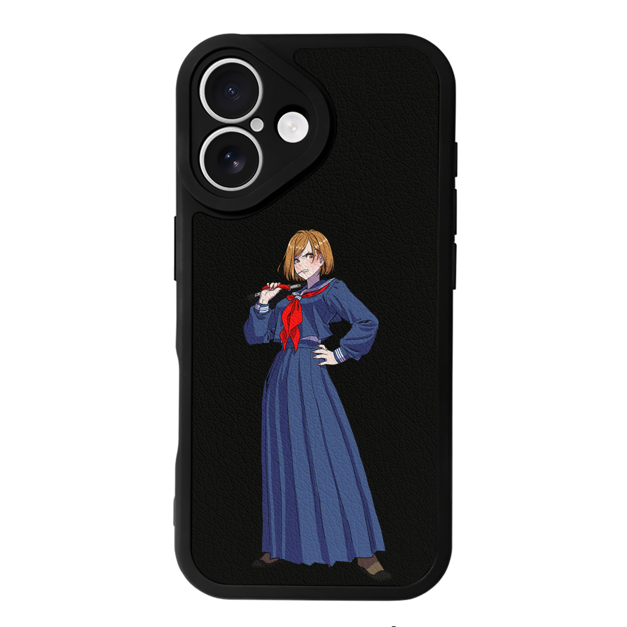 （画像用） 呪術廻戦 Jujutsu Kaisen 【iPhone 16シリーズ対応】シリコンスマホケース（レザー調） 材質：シリコン